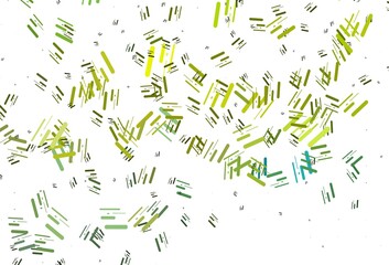 Light Blue, Yellow vector template with repeated sticks.