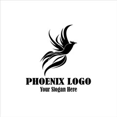 Obraz premium Phoenix bird abstract luxury Logo - Vector logo template