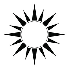 sun icon in trendy flat style isolated on background. sun icon page symbol for your web site design sun icon logo, app, UI. sun icon Vector illustration