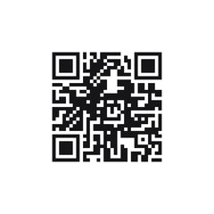 qr code on white background