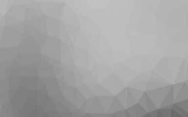 Light Silver, Gray vector polygonal background. A vague abstract illustration with gradient. Elegant pattern for a brand book.