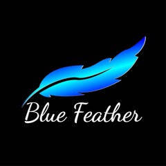 Blue feather logo icon vector template
vektor eps 10