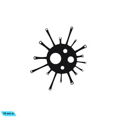 Obraz premium Icon vector graphic of virus, good for template illustration