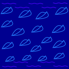 seamless background with leaves