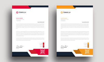 modern design template professional mordent letterhead template design creative clean business letterhead concept design