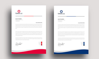 modern design template professional mordent letterhead template design creative clean business letterhead concept design