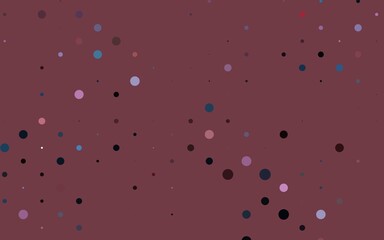 Light Blue, Red vector template with circles. Blurred decorative design in abstract style with bubbles. Pattern for ads, leaflets.