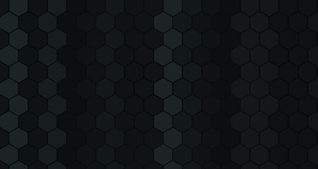 abstract dark hexagon background