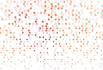 Light Red vector cover with spots.