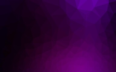 Dark Purple vector low poly layout. A completely new color illustration in a vague style. Brand new design for your business.
