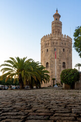 Fototapeta na wymiar torre del oro seville spain