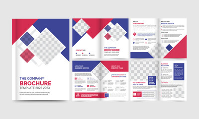 Creative minimalist business brochure template with simple style and modern Cover, layout, page Design.