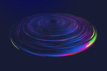 Color spiral coil, network technology big data abstract background.