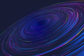 Color spiral coil, network technology big data abstract background.