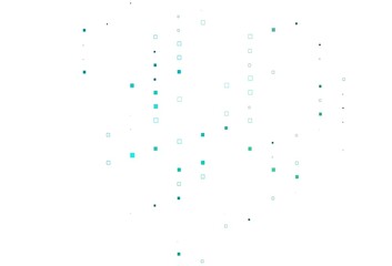Light Blue, Green vector background with rectangles.