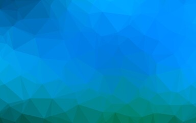 Light BLUE vector polygon abstract background. Triangular geometric sample with gradient.  Polygonal design for your web site.