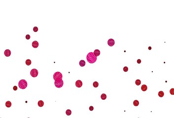 Light pink vector texture with disks.