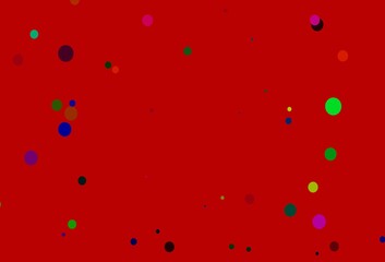 Light Multicolor, Rainbow vector texture with disks.