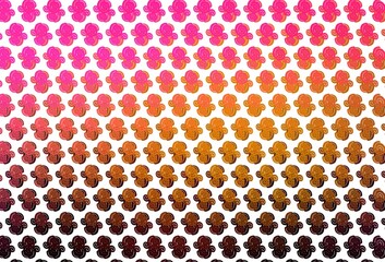 Light Pink, Yellow vector background with bent ribbons.