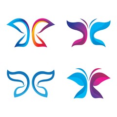 Beauty butterfly logo images