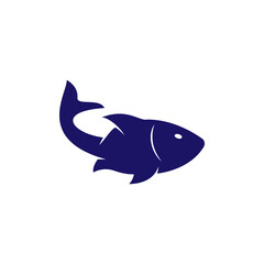 Fish icon design template vector isolated illustration