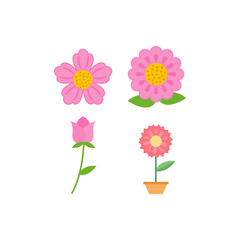 Flower icon design template vector isolated illustration
