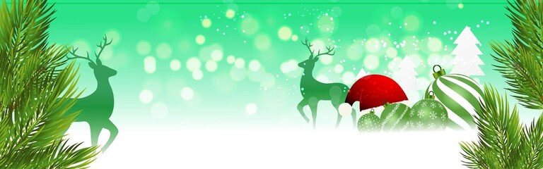 NEW YEAR GREETING BACKGROUND VECTOR ILLUSTARTION, BEAUTIFUL COLURFUL LIGHT BOKEH WITH XMAS TREE, CHRISTMAS BALLS FOR BACKGROUND CONCEPT