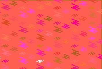 Light Pink, Yellow vector layout with flat lines.