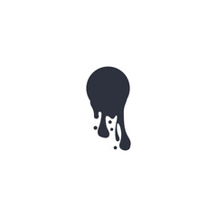 ink drop Vector icon design illustration template