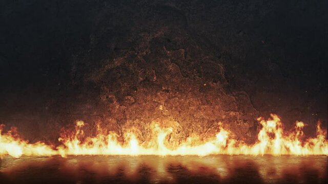 Fire and Stone Background