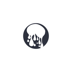 ink drop Vector icon design illustration template