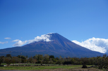 	高原からの富士山　