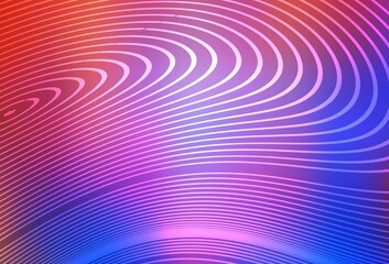 Light Blue, Red vector template with bent lines.