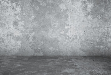 plaster wall, grey background