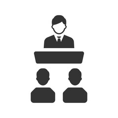 Business meeting icon