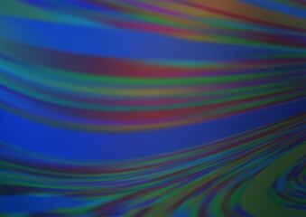 Obraz premium Dark BLUE vector blurred shine abstract pattern. Colorful illustration in abstract style with gradient. The background for your creative designs.