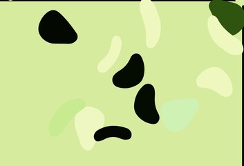 Light Green vector background with abstract forms.