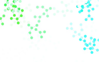 Light Green vector template with artificial intelligence structure.