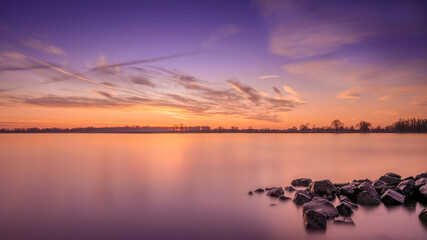 Tagesanbruch im Wattenmeer	
