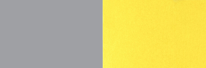 Banner made from abstract geometric paper backgrounds in yellow and gray colors.