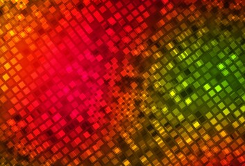 Fototapeta premium Dark Green, Red vector background in polygonal style.