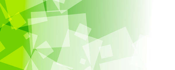 Abstract green geometric square vector banner background, can be used for cover design, poster and advertising