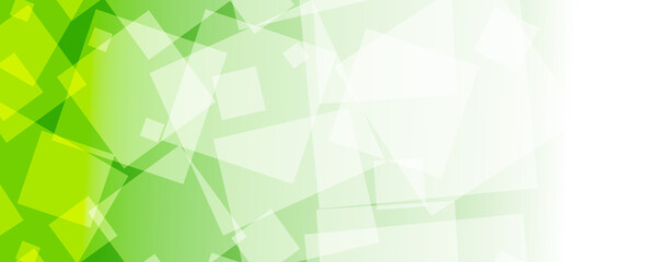 Abstract green geometric square vector banner background, can be used for cover design, poster and advertising