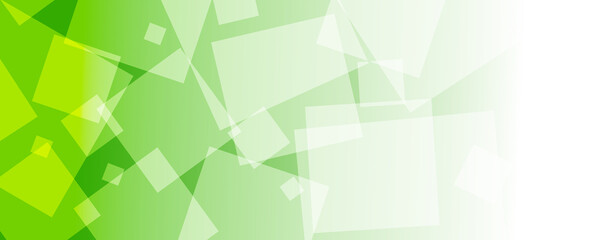 Abstract green geometric square vector banner background, can be used for cover design, poster and advertising