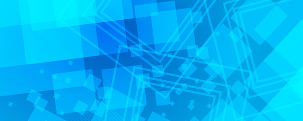 Blue abstract background for wide banner
