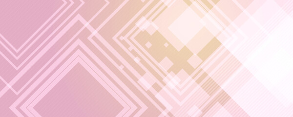 Modern pink purple abstract banner background with lines and square shape gradation color. Suit for presentation design and much more.