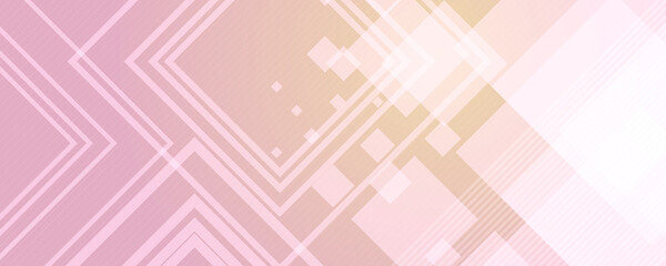 Modern pink purple abstract banner background with lines and square shape gradation color. Suit for presentation design and much more.