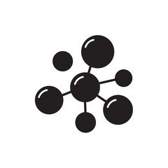 Atom molecule logo icon design template