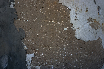  The shadow of the cement wall surface with cracks      