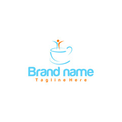 Simple and elegant Healthy coffee logo design that fits your business and uses the latest Adobe illustrations.